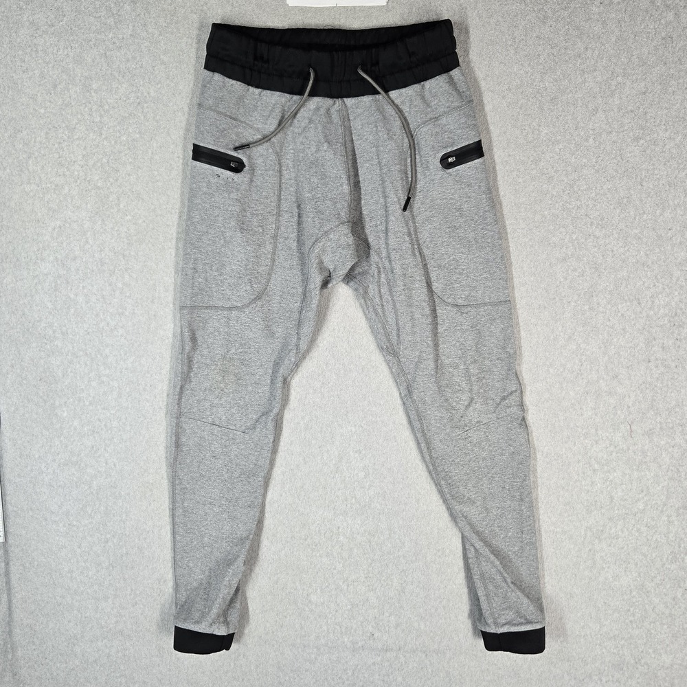BYLT Men Pants L Gray Elite Joggers 29" Inseam Logo Stretch Premium